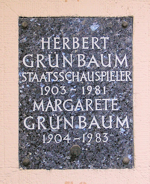 Datei:Grabstätte Herbert Grünbaum.JPG